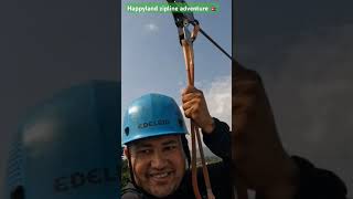 Zipline adventure in Happyland Nepal 🇳🇵subscribe nepal travel ytshorts adventure [upl. by Clementius]