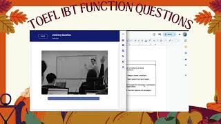 TOEFL iBT  1 on 1 Coaching  Lectures  Function Question [upl. by Waldman]