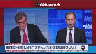 George Stephanopoulos Warns Trump Attorney That He Will End The Interview [upl. by Leilani]