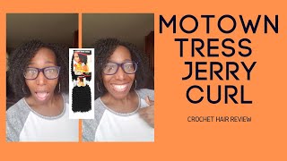 VERY NATURAL LOOKING CROCHET BRAIDS  MOTOWN TRESS JERRY CURL [upl. by Nauquf]