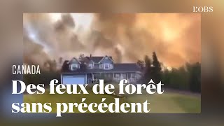 Au Canada la NouvelleEcosse fait face à des feux de forêt sans précédent [upl. by Rikahs]