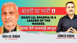 Straight talk  Sham Lal Sharma BJP JampK Heartfelt Insights amp Revelations  A leader of the masses [upl. by Airtemak]