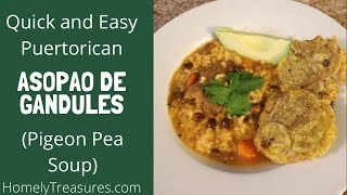 Easy Asopao de Gandules Puerto Rico [upl. by Tizes]