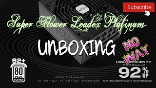 let doing at unboxing Super Flower Leadex Platinum SE 1000W 80 Platinum ECO Fanless amp Silent Mode [upl. by Aloeda]