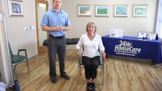 Physical Therapy Exercises for Seniors Chair Exercises for the Lower Body  24Hr HomeCare [upl. by Enidlareg549]