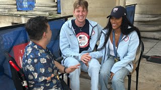 Full Interview with Hunter Woodhall and Tara Davis Woodhall  The Golden Olympic Couple [upl. by Torras949]