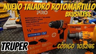 Nuevo taladro rotomartillo brushless código 103246 TRUPER [upl. by Bridge]