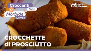 CROCCHETTE DI PROSCIUTTO – Croccanti fuori morbide dentro Ricetta perfetta per l’aperitivo 😍 [upl. by Carson]