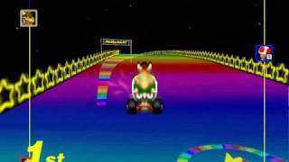 Mario Kart 64  Toad Trapped in Rainbow Road GLITCH [upl. by Edmanda406]