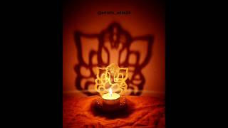 Candel shadow ganesh trending ytshorts tealightcandleholder diwalispecial shadowart bestcraft [upl. by Akaya]