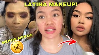 I TRIED COPYING LATINA MAKEUP LOOK [upl. by Bianka204]