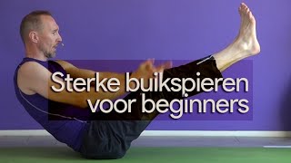 Yoga voor Beginners  les 13 Train je buikspieren met deze power yogales [upl. by Frager886]