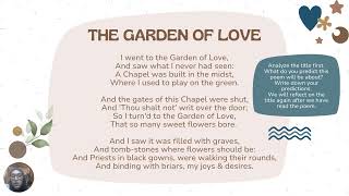 TPCASTT Analysis on William Blakes quotThe Garden of Lovequot [upl. by Ennaeiluj]