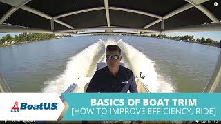 How To Trim Your Boat Basics Of Boat Trim  BoatUS [upl. by Carmen870]