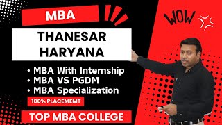 BEST MBA COLLEGE IN THANESAR  TOP MBA COLLEGE INTHANESARHARYANA  ADMISSION  FEE [upl. by Krause]