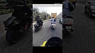 Helping Brother save Her money shortsmotorcyclevehiclemotovlog [upl. by Ekard]