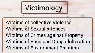 Victimology Types Of Victims part 2 notes llb Lecture [upl. by Melinda]