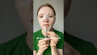 Korean face mask hack 🫶 FaceMaskHack SkincareTips BeautyHacks shorts FaceMaskTrick [upl. by Jacobine]