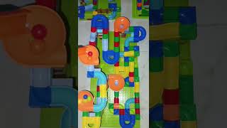 play marbles run race double track full color 24071212 shorts [upl. by Lorola726]