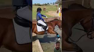 Horse riding by smart girl horse horseriding jumping shorts [upl. by Nahseez]