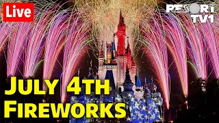 🔴Live July 4th Fireworks at Magic Kingdom 2023 on July 3rd  Walt Disney World Live Stream [upl. by Ydarg]