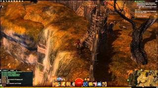 GW2 Vista  Hunters Gorge Fields of Ruin [upl. by Lammond]