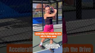 🏎️Accelerating your Drives w Pro Allyce Jones pickleball pickleroll sports pickleballtraining [upl. by Rokach]