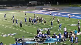 2023 Livestream  IMG Academy Football Varsity Blue vs Cambridge [upl. by Mal184]