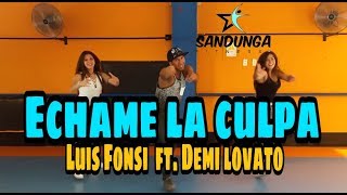 Échame La Culpa Luis Fonsi Demi Lovato coreografia Sandunga  cover zumba [upl. by Muller]