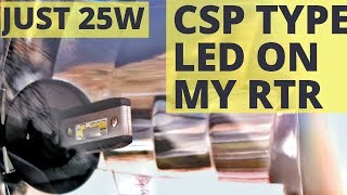 CSP TYPE LED HEADLIGHT ON TVS APACHE RTR 200  COUGAR MOTOR EVOLUTION  BIONIC FAN LESS LED [upl. by Dwight]