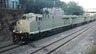 las nuevas locomotoras de Ferromex al pisar Querétaro México solicitadas en Carrusel Vacío BNSF [upl. by Nirrad401]