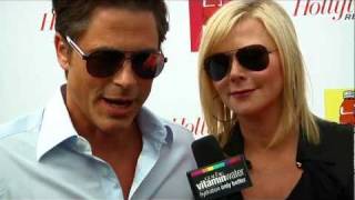 rob lowe interview at the hollywood reporter tribute to jodie foster party [upl. by Nrubloc]