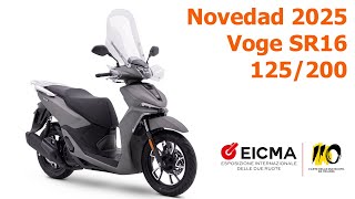 Voge SR16 125200  Novedades 2025  Salón EICMA de Milán 24 [upl. by Greenlee406]