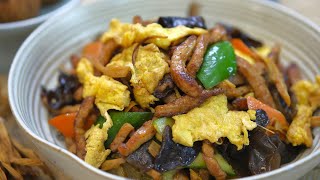 BETTER THAN TAKEOUT  Moo Shu Pork Recipe [upl. by Atterehs]