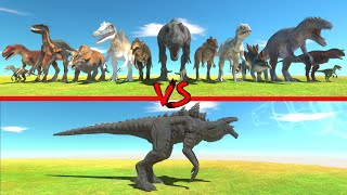 Zilla in Battle with All Dinosaurs of Arbs  Animal Revolt Battle Simulator [upl. by Griffith]