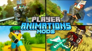 Top Best Player Animation Mods For Minecraft 112 to 1202  2023 [upl. by Ivy]