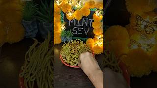 Mint Sev Recipe diwalispecial maharashtra food recipe easyrecipe shorts trending [upl. by Ardnod]