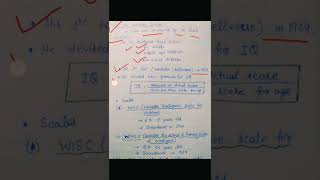 Intelligence test wechsler scale psychologyshorts [upl. by Atinomar777]