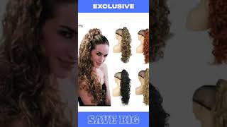 Long Curly Claw Clip Hair Extensions [upl. by Yeclehc621]