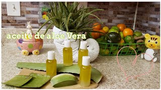 Como hacer aceite de aloe vera o sábila 💗😌 [upl. by Iglesias798]