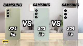 Samsung S21 Fe vs Samsung S23 Fe vs Samsung S24 Fe  Mr Mobo Tech [upl. by Aerb]