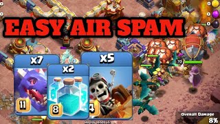 HYDRA Legend League Attacks  Best AIR SPAM  CLASH OF CLANS [upl. by Lerrehs]