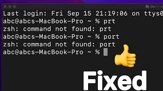 Fixed port command not found in MacOS [upl. by Victorie]