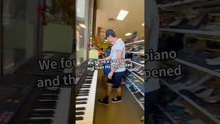 Best reactions of me finding random pianos in goodwill [upl. by Egreog452]