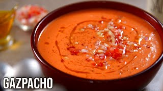 Gazpacho  How To Make Cold Tomato Soup  Spanish Tomato Soup  Summer Recipe  Varun [upl. by Peoples]