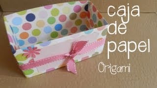 Caja de papel origami DOS [upl. by Laveen]