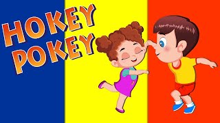 The Hokey Pokey action song with lyricsHokey Pokey 🕺 Party Songs 🥳 Dancing Songs Songs for Kids [upl. by Yhtimit]