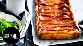 Maple bacon and pumpkin tart  Gourmet Traveller [upl. by Sharlene602]