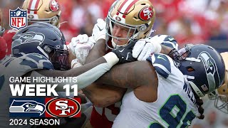 Seattle Seahawks vs San Francisco 49ers Game Highlights  NFL 2024 Season Week 11 [upl. by Akemet547]