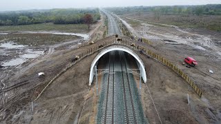 Ekodukt brza pruga BeogradBudimpešta 06102024 [upl. by Selry]